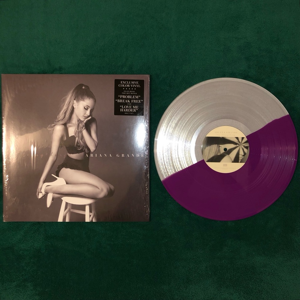 Ariana Grande My Everything Purple/Clear Split Exclusive Vinyl UK IMPORT.